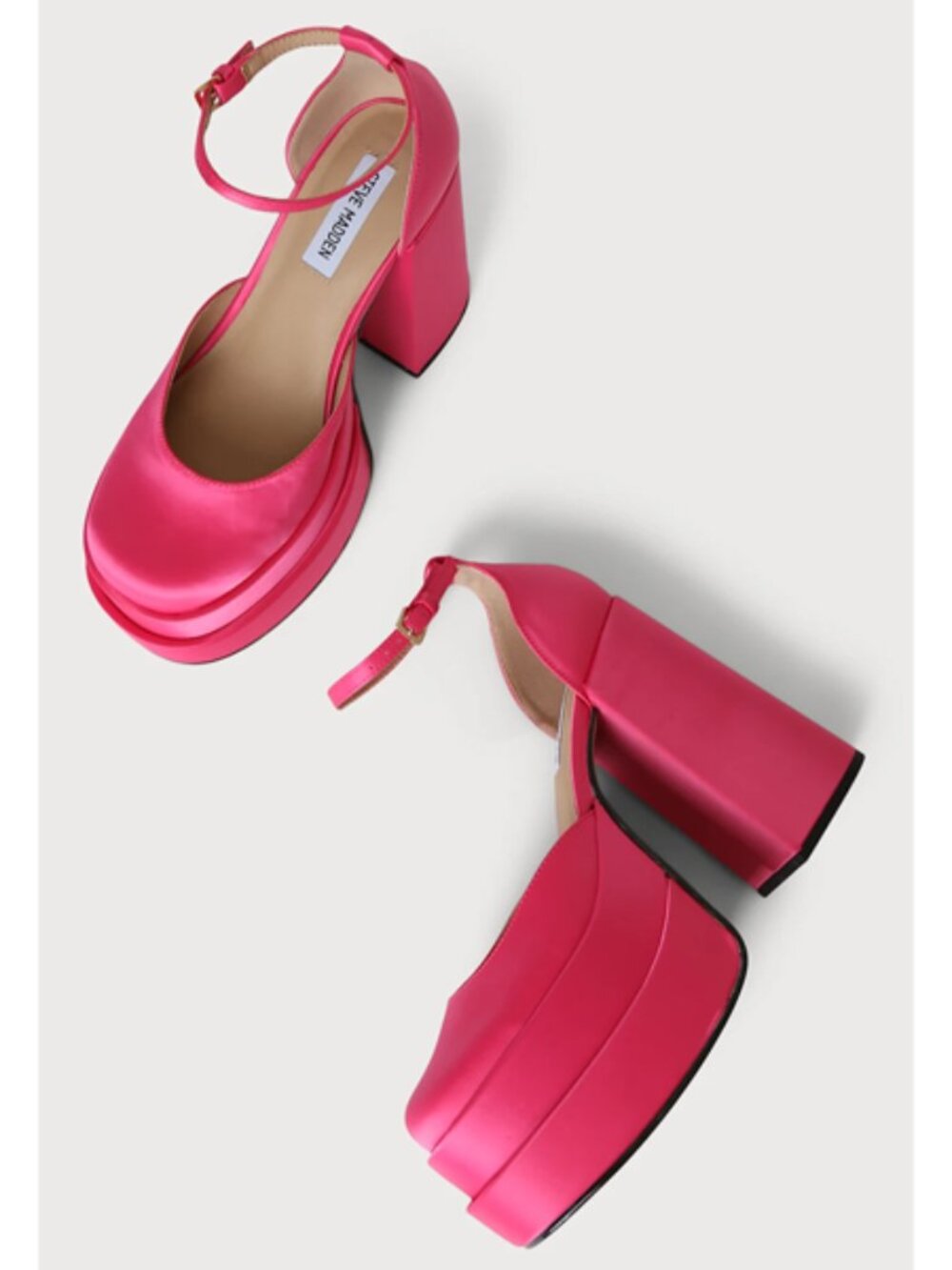 Steve Madden | Pink Satin Charlize Heels - Picture 3 of 11